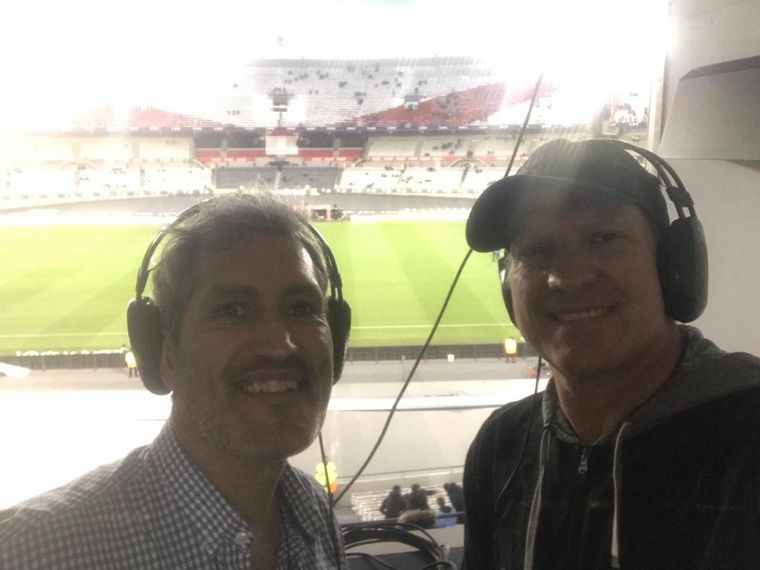 Estela y Vergara, en el Monumental