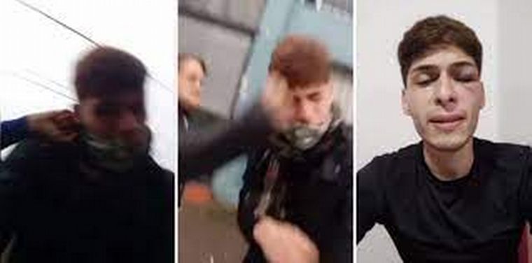 El ataque al joven quedó registrado en video.