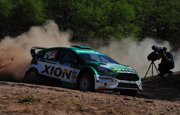 El campeón Nico Días y el Fiesta al acecho, terceros en Maxi Rally.