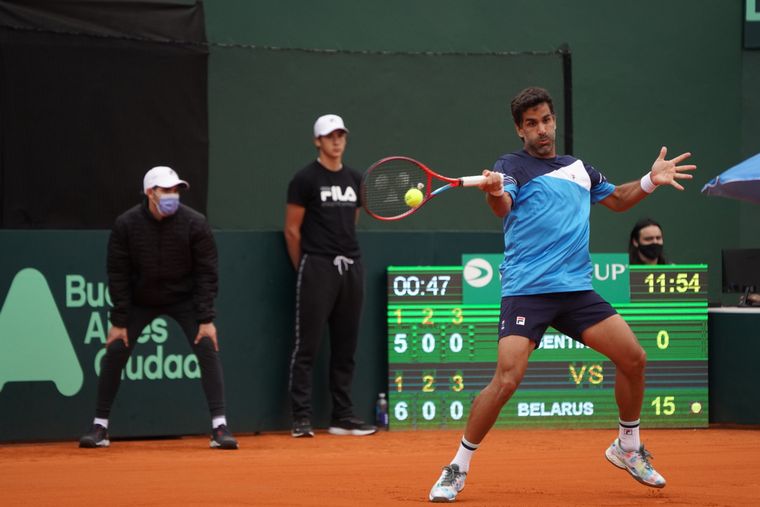 Zeballos y González pusieron en ventaja a Argentina en la serie