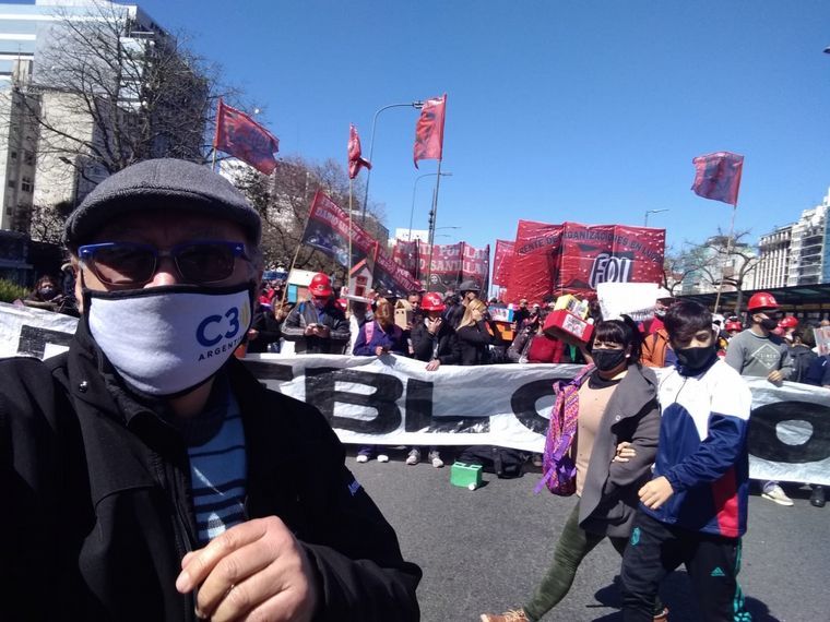 Una nueva jornada de protesta ocasionó caos en CABA.