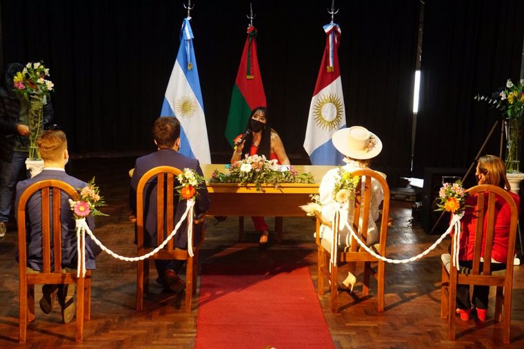 Primer casamiento del inicio de la pospandemia en barrio San Vicente.