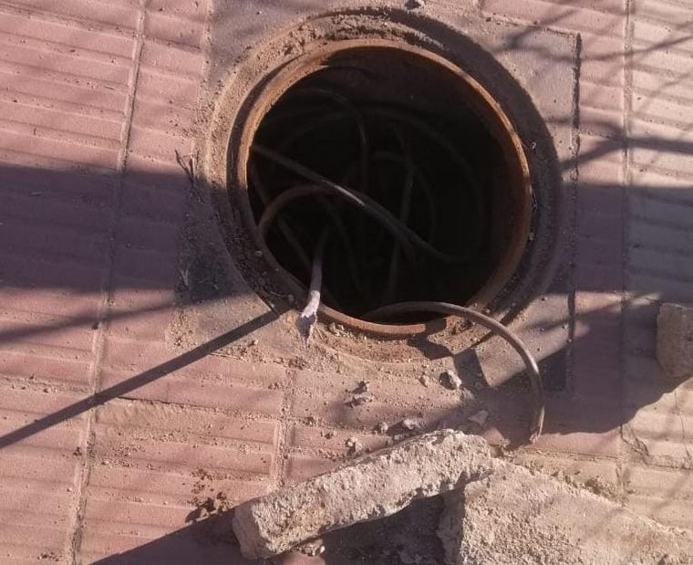 Robo de cables en los semáforos de Córdoba.