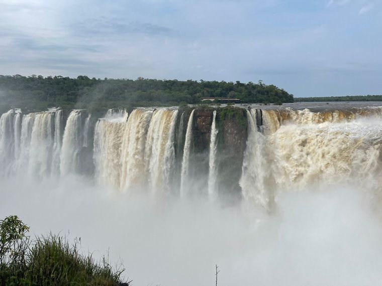 Agustina Vivanco en La garganta del Diablo.