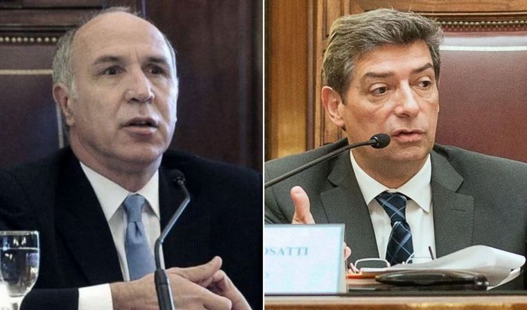 Los jueces Ricardo Lorenzetti y Horacio Rosatti, enfrentados. 