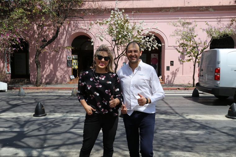 Geo Monteagudo y Raúl Monti, con Viva la Radio en Solar de Tejeda