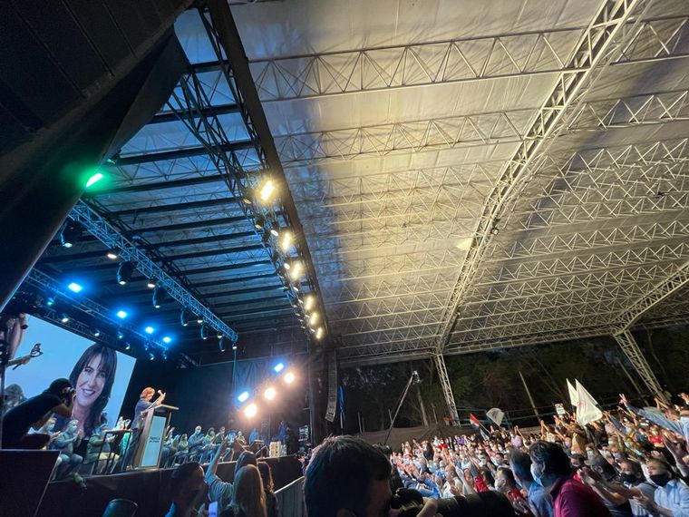 Es el primer acto del PJ con militancia tras las flexibilizaciones sanitarias. 