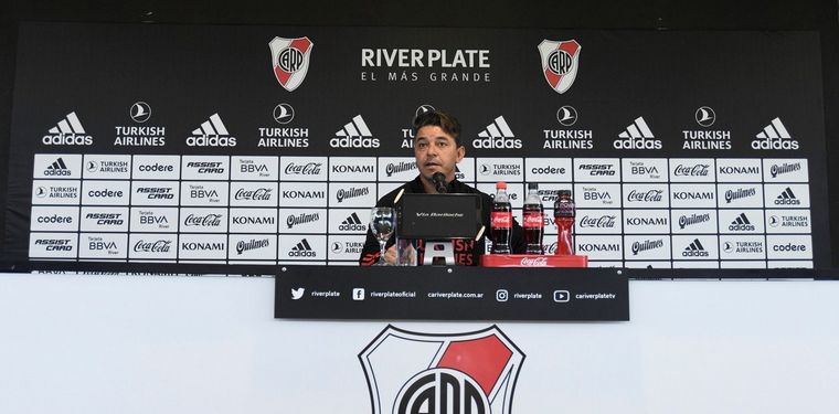 Marcelo Gallardo brindó una conferencia de prensa previo al superclásico.