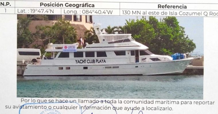 FOTO: Desapareció un yate con dos tripulantes argentinos en México