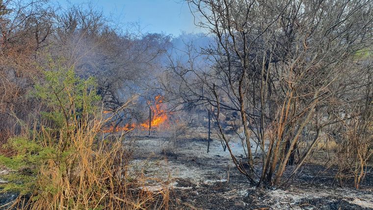 Incendio en el norte cordobés
