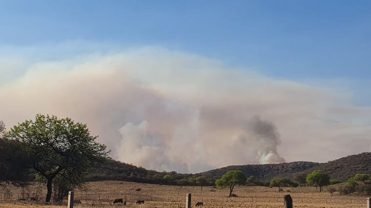 Incendio en el norte cordobés