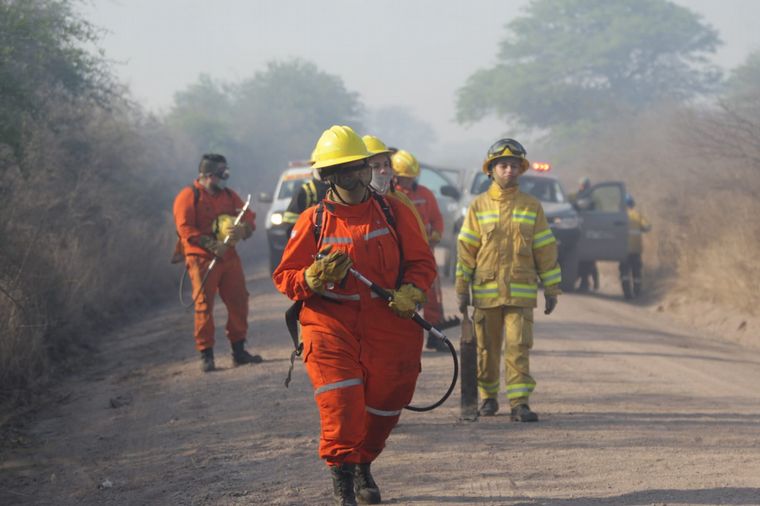 Incendio en el norte cordobés