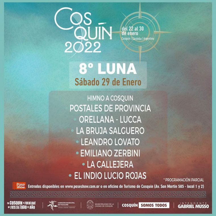 FOTO: Cosquín presentó la programación de su festival 2022.