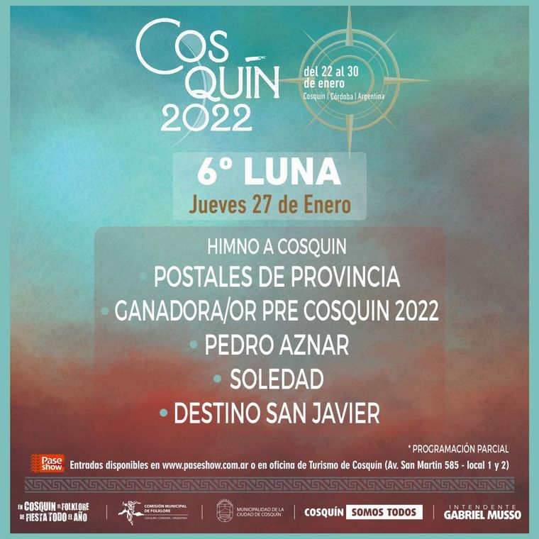 FOTO: Cosquín presentó la programación de su festival 2022.