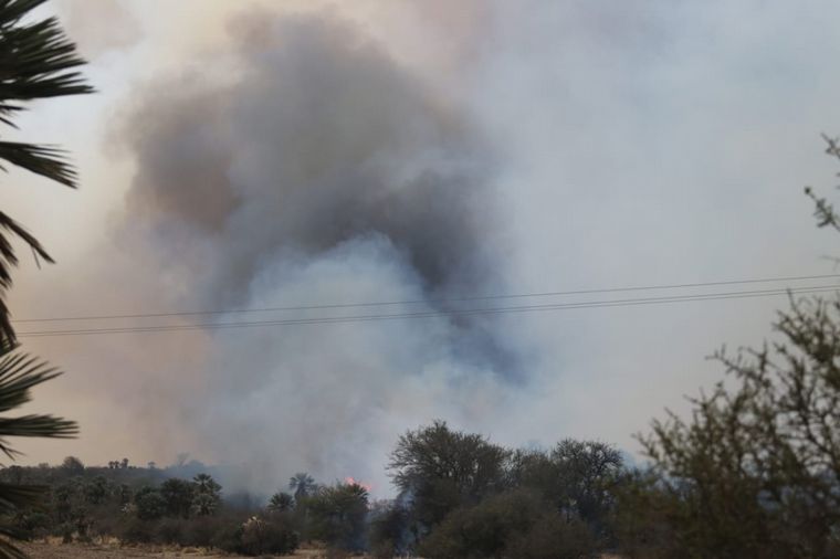 FOTO: Incendio en Caminiaga, Córdoba.