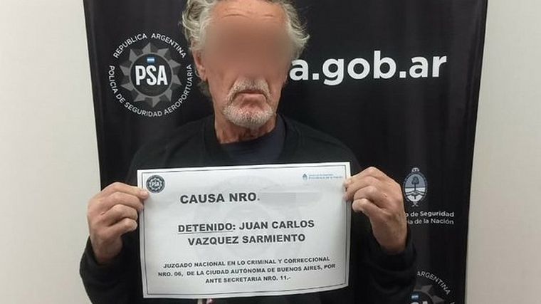 Detienen a Vázquez Sarmiento, represor de la Fuerza Aérea prófugo desde 2002 