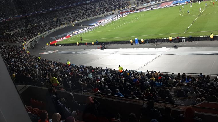 Los hinchas argentinos colmaron las tribunas del 