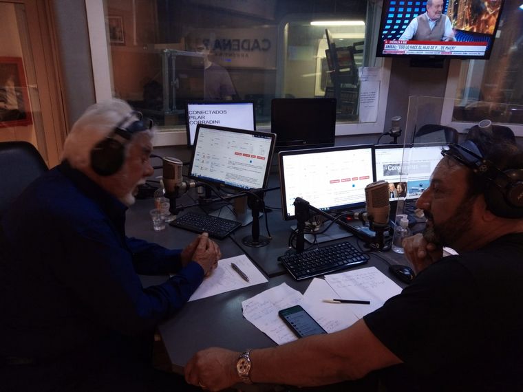 Raúl Lavié, en los estudios de Cadena 3