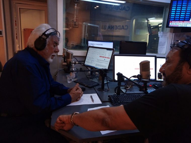 Raúl Lavié, en los estudios de Cadena 3