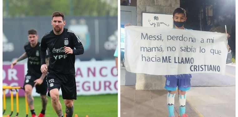 FOTO: Un niño fan pidió perdón a Messi por un tierno motivo