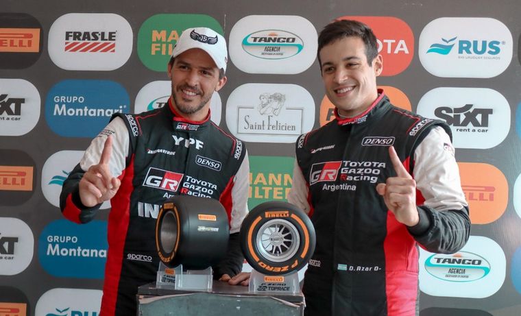 La felicidad de Rossi y Azar tras la pole en TRV6.