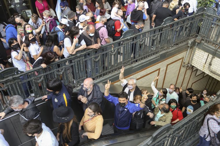 Movilización por el Día de la Lealtad peronista. 