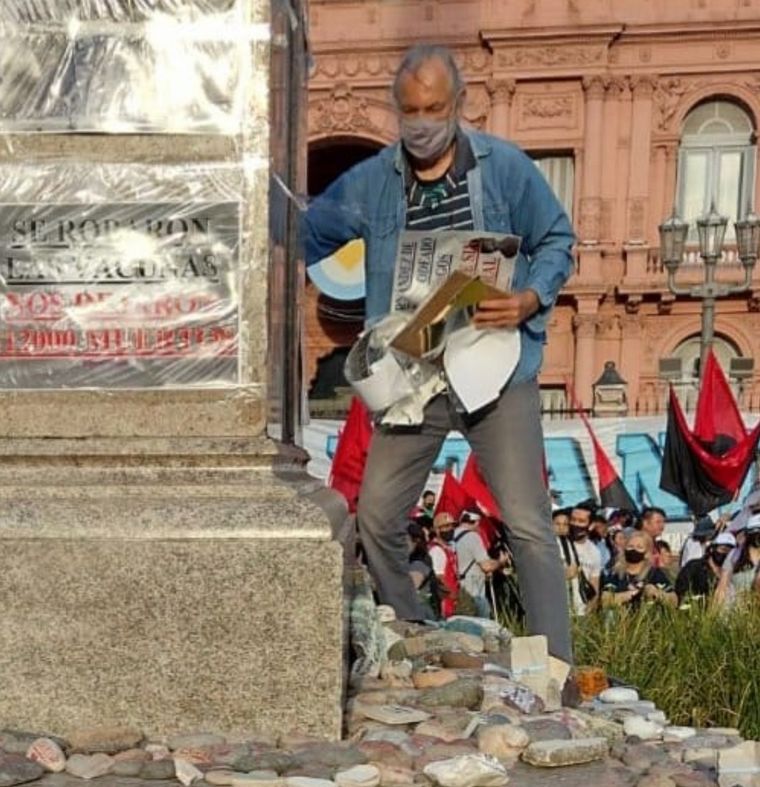 Movilización por el Día de la Lealtad peronista. 