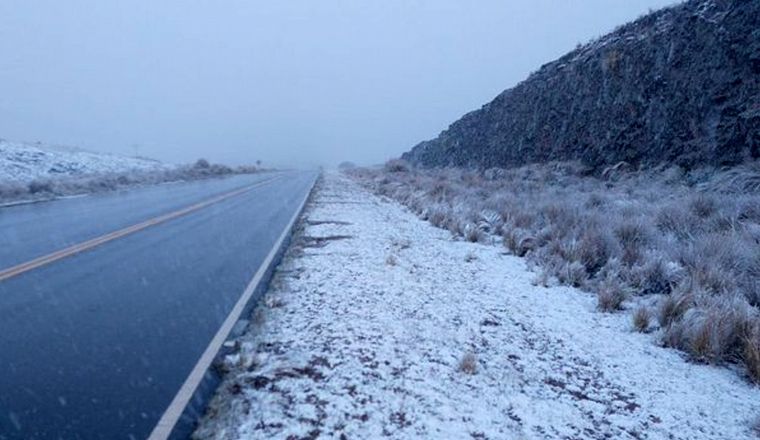 La nieve no estaba pronosticada.