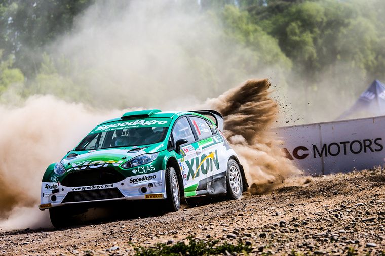Nico Díaz con el Fiesta, el campeón fué el mejor Maxi Rally.