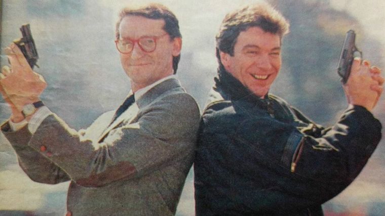 FOTO: César Pierry (izquierda), el actor argentino que murió por un accidente en el set.
