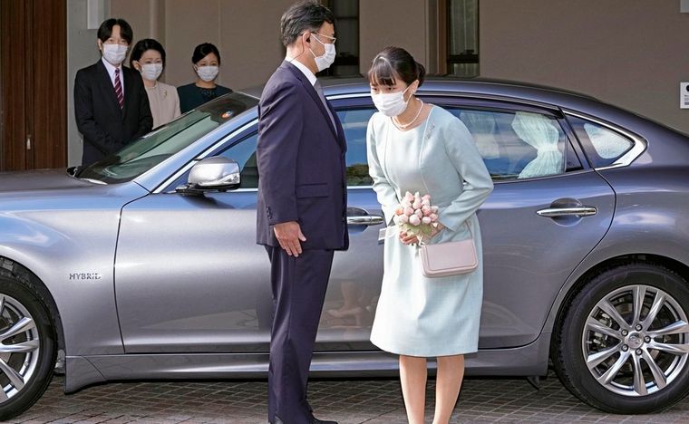 FOTO: La princesa de Japón, Mako, se casó con Kei Komuro y abandonó la realeza. 