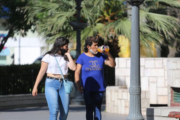 Los cordobeses vivieron un día de intenso calor.