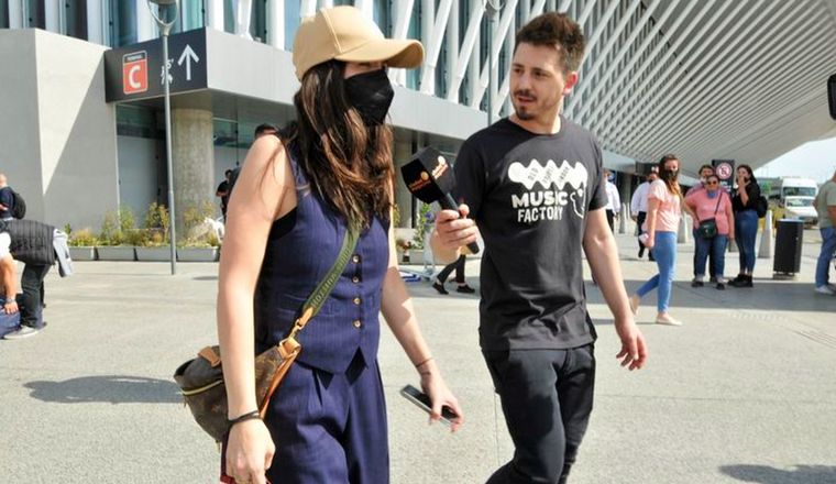 La China Suárez en su regreso al país (Foto: La Nación)