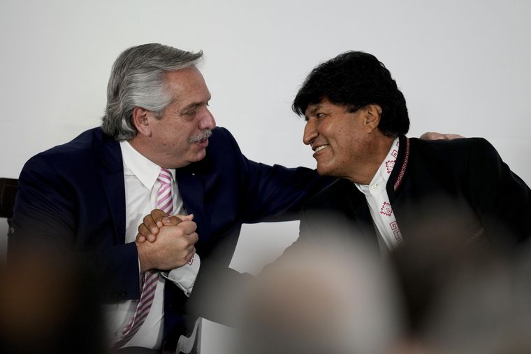 Alberto Fernández y Evo Morales