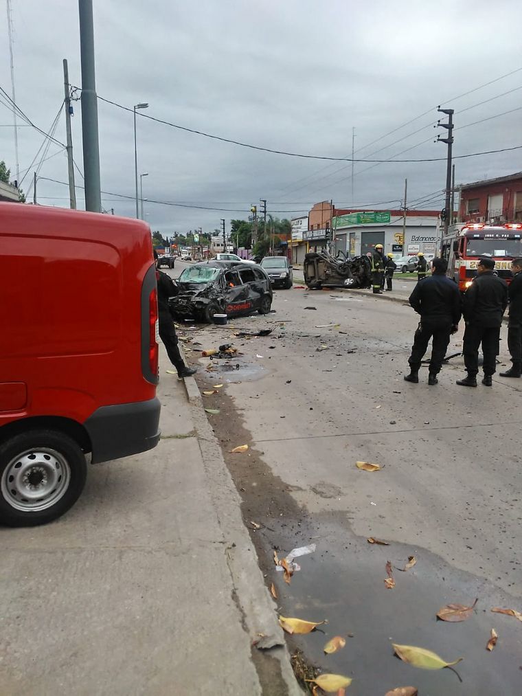 FOTO: Tres muertos en un triple choque en José C. Paz.