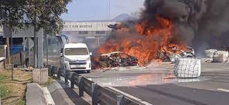 FOTO: Trágico accidente en la autopista entre Puebla y Ciudad de México