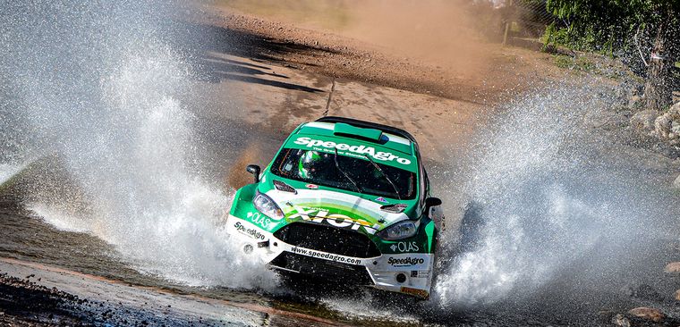 Nico Diaz con el Fiesta fue al podio en Maxi Rally