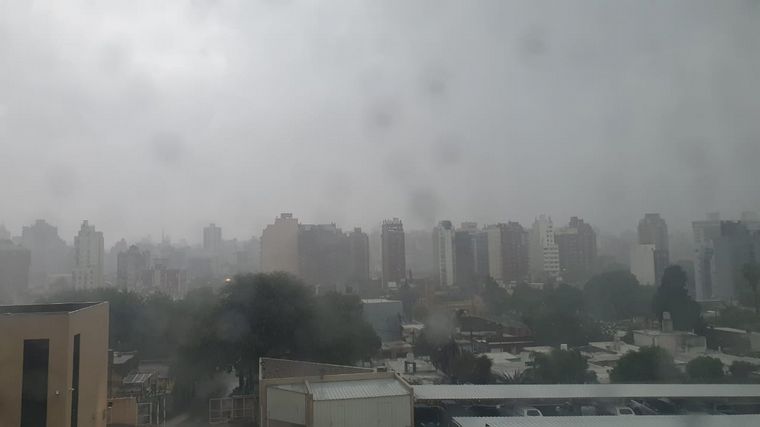 Lluvia y viento en Córdoba