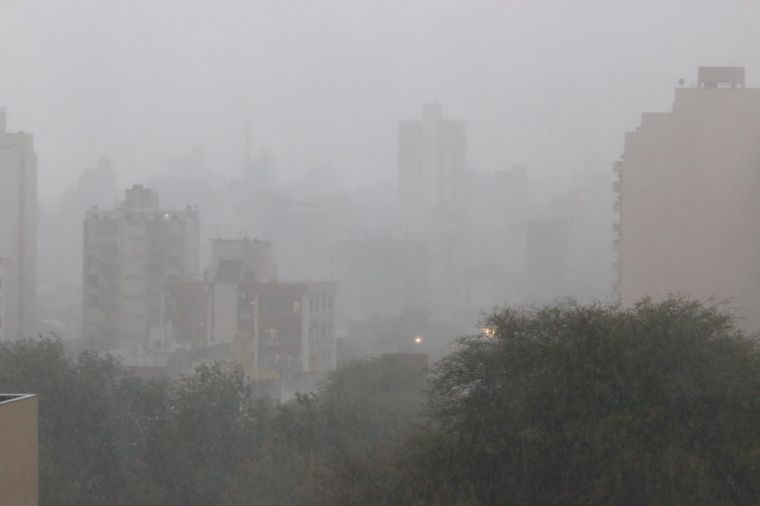 Lluvia y viento en Córdoba