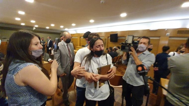 Dolor entre los familiares de Mateo Aguirre tras el fallo judicial.