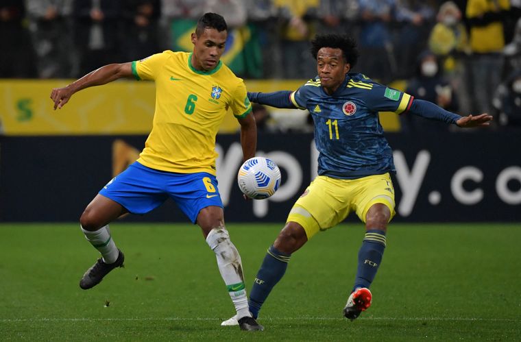 FOTO: Paqueta marcó el gol de la victoria para Brasil ante Colombia.