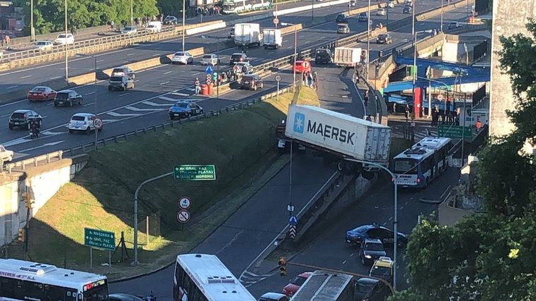 No hubo heridos en el accidente sobre la General Paz.