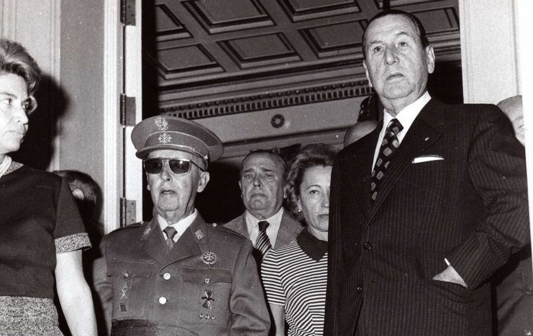 FOTO: Juan Domingo Perón y Francisco Franco