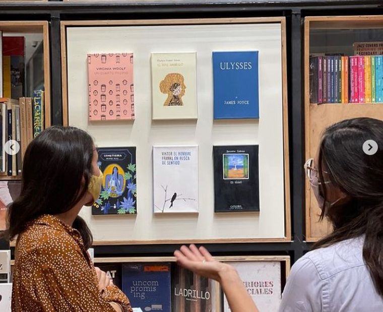 Una librería de Córdoba convirtió libros en obras de arte