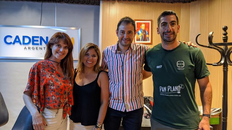 Flavia Irós, Geo Monteagudo, Raúl Monti y Germán Laborda de Fundación Empate