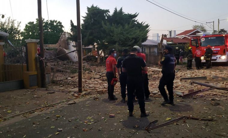 Así quedó la vivienda destruida.
