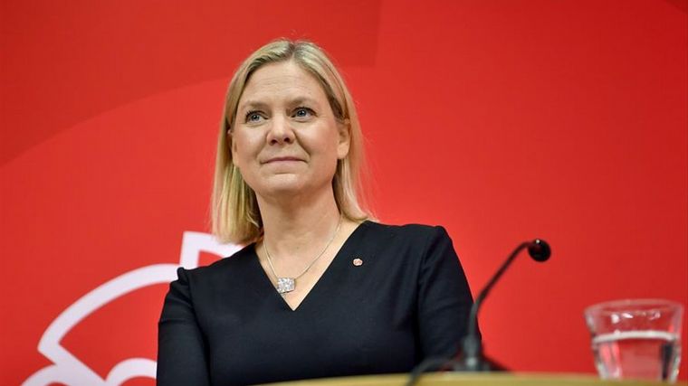 FOTO: Andersson se convirtió en la primera mujer elegida para el cargo de primera ministra.