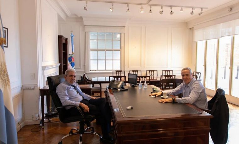 Aníbal Fernández recibió a Marcelo Saín.