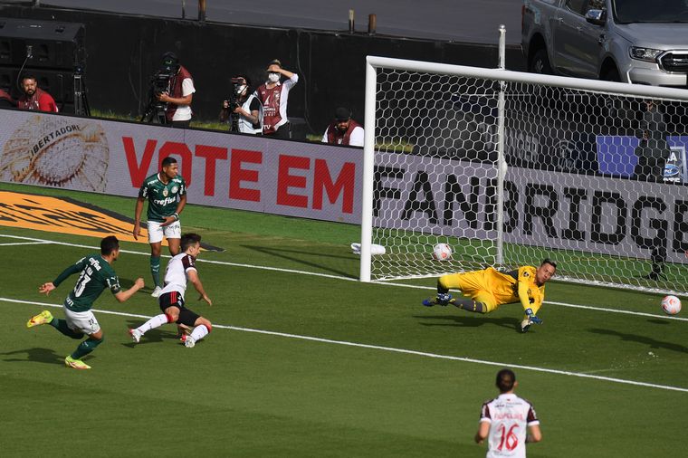 FOTO: Palmeiras le ganó al Flamengo y es el campeón de Sudamérica.