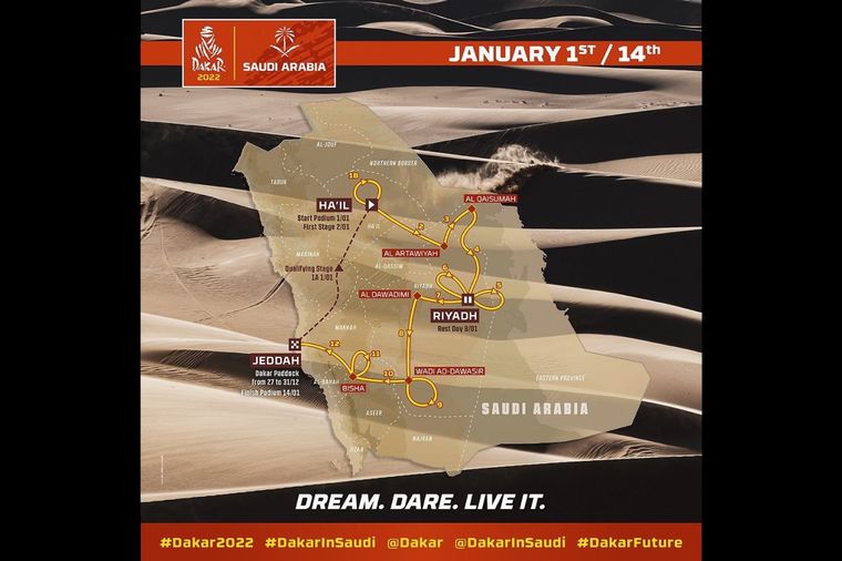 El Dakar 2022 presentó su recorrido y sus novedades